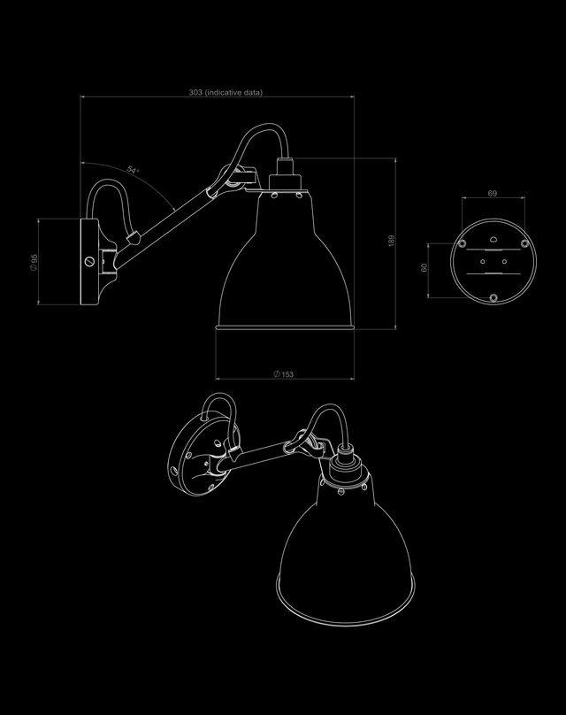Lampe Gras N°104 Bathroom