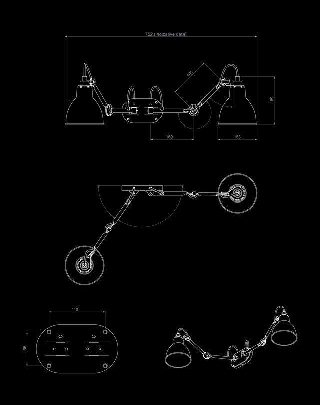 Lampe Gras N°204 Double Bathroom