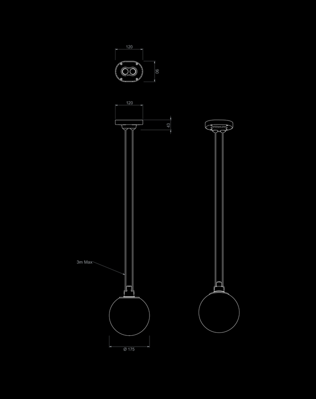 Acrobate de Gras N°322 - Globe Opalin 175