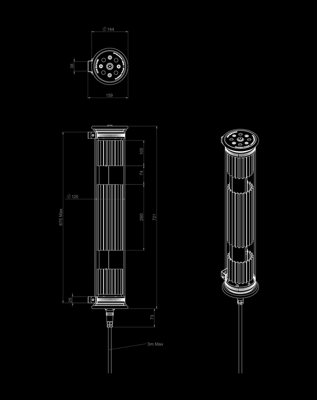 In The Tube / 120-700 Wall IP20