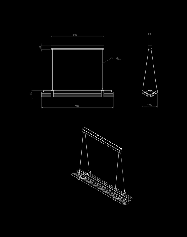 Seagull Pendant Horizontal